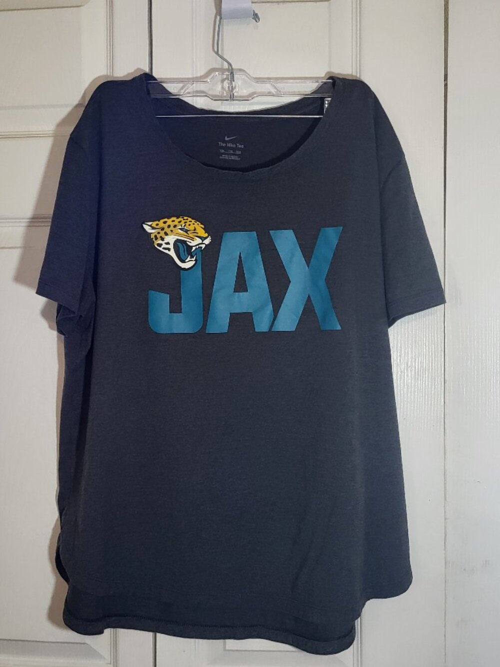 Nike Jacksonville Jaguars Womens XXL T Shirt Gray JAX Graphic NFL Football